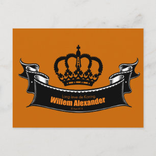 Lang leve de Koning Postcard