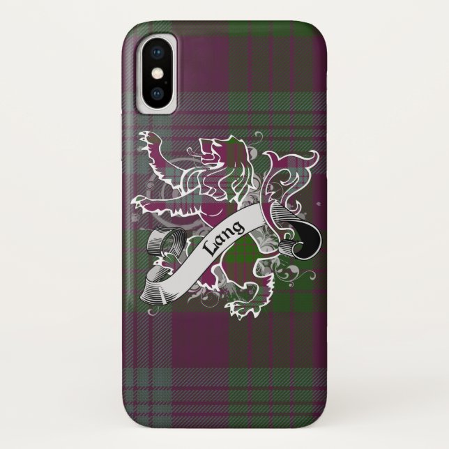Lang Tartan Lion Case-Mate iPhone Case (Back)