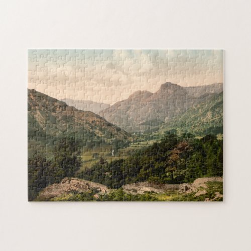 Langdale Valley Lake District Cumbria England Jigsaw Puzzle