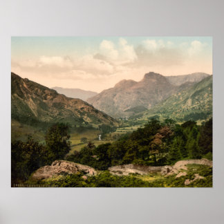 Langdale Valley, Lake District, Cumbria, England Poster