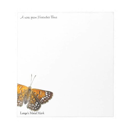 Langes Metal Mark Butterfly Photo Notepads