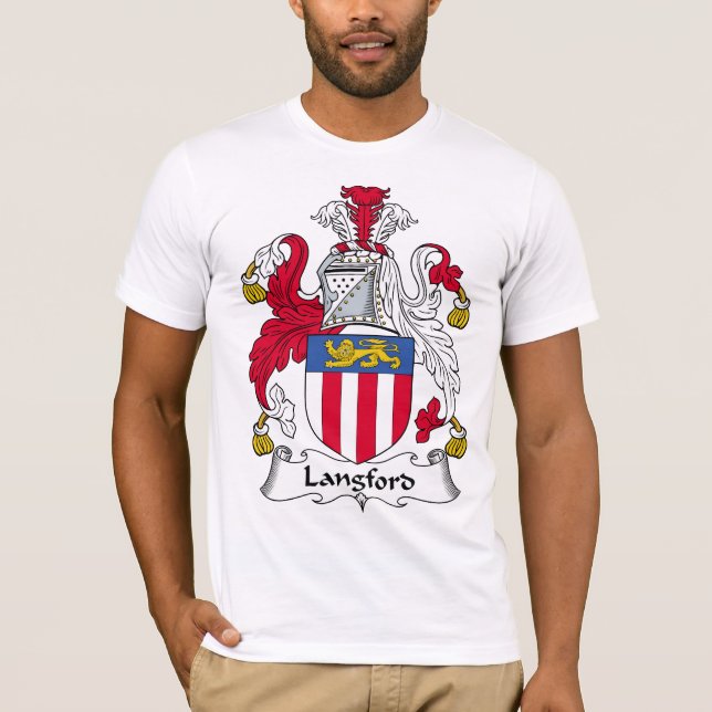 Langford Family Crest T-Shirt (Front)