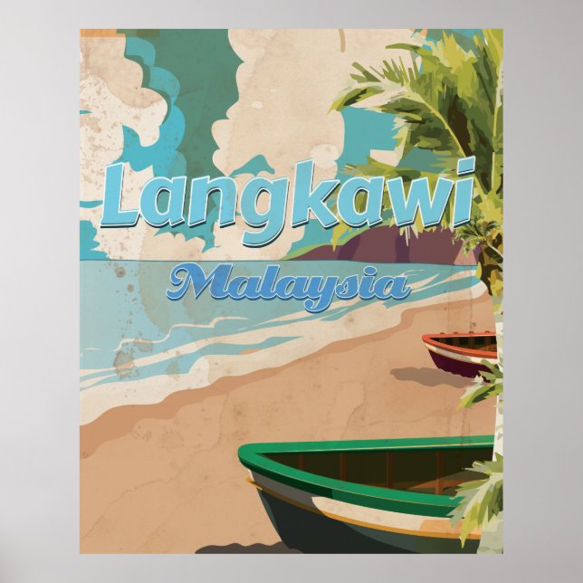 Langkawi Malaysia Vintage vacation Poster (Front)