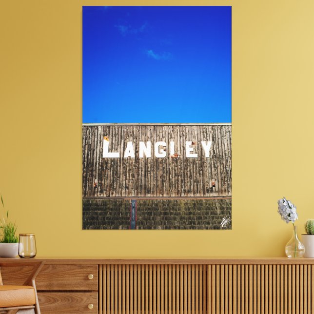 Langley Downtown #2 Canvas Print (Insitu(LivingRoom))