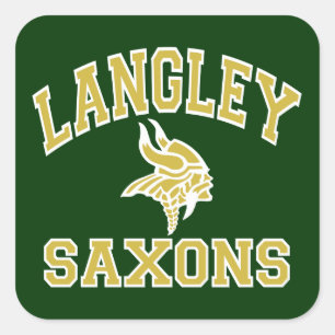 Langley Saxons Square Sticker
