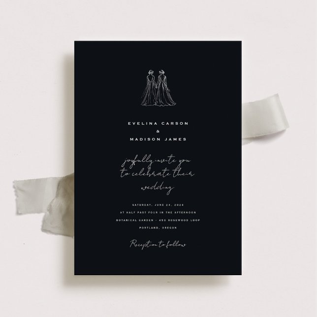 Langley Wedding Invitation Two Brides (Creator Uploaded)