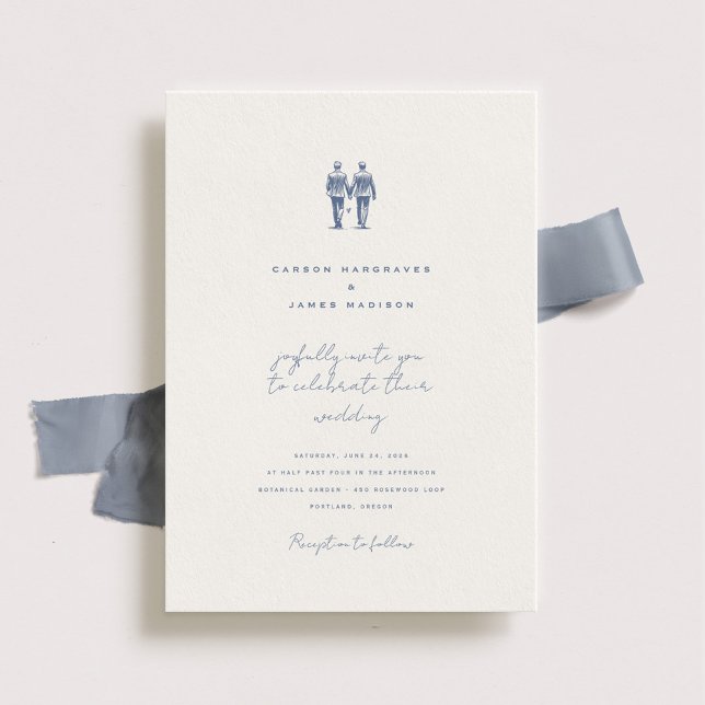 Langley Wedding Invitation Two Grooms (Creator Uploaded)