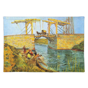 Langlois Bridge at Arles by Vincent van Gogh Cloth Placemat