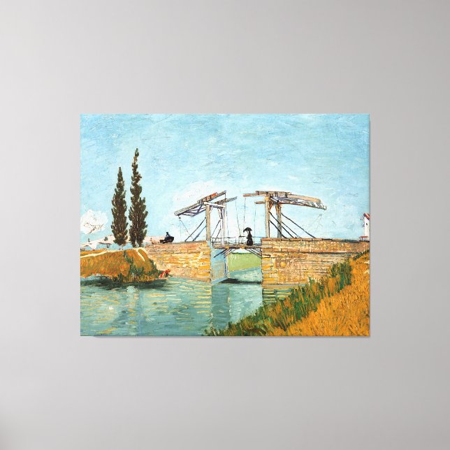 Langlois Bridge at Arles Vincent Gogh  Canvas Print (Front)