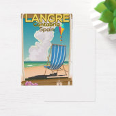 Langre, Cantabria Spain beach poster (Desk)