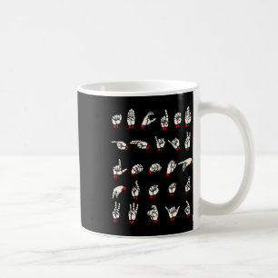 Language - Alphabet A To Z Asl Deaf Awareness  Coffee Mug