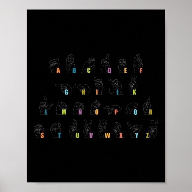 Language Alphabet Design  Poster (Front)
