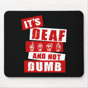 Language Deaf Awareness Hand Talk Asl Lenguaje De  Mouse Pad