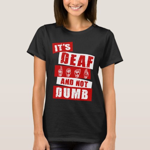 Language Deaf Awareness Hand Talk Asl Lenguaje De  T_Shirt