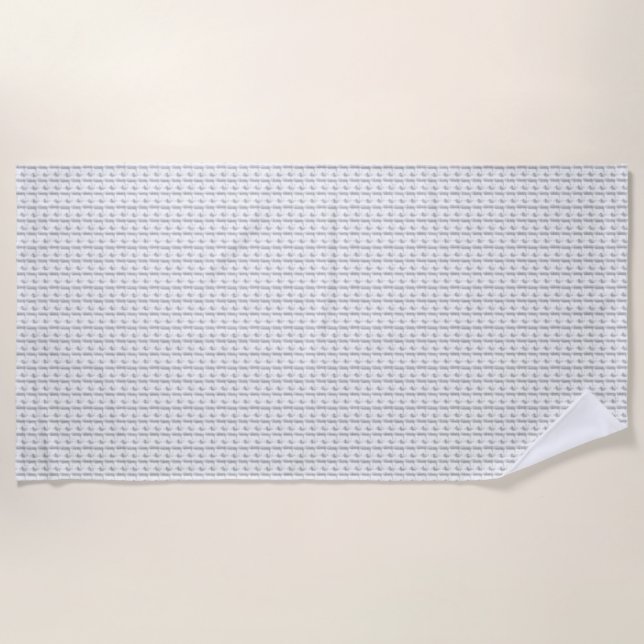 language Design Fourteen Beach Towel (Front)