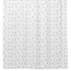 Language, Dove Grey Shower Curtain