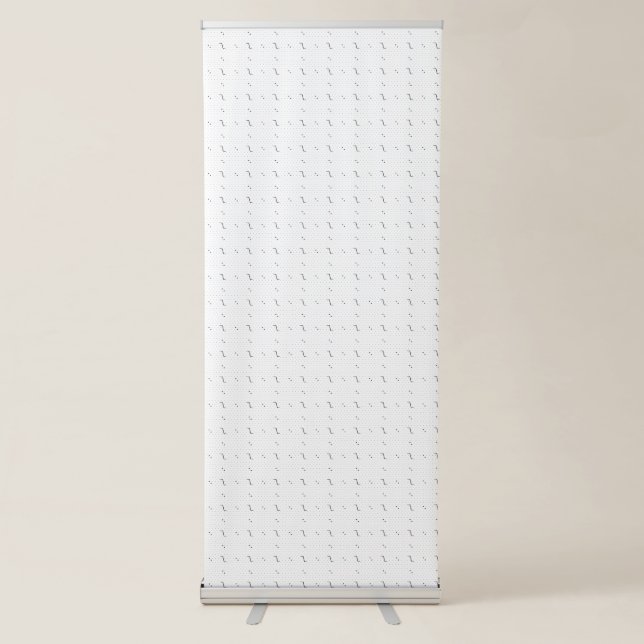 Language, Green White Vertical Retractable Banner (Front)