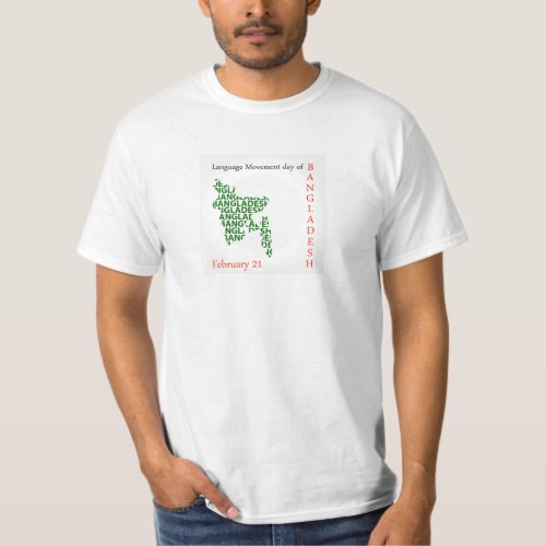 Language Movement day of Bangladesh on February 21 T_Shirt