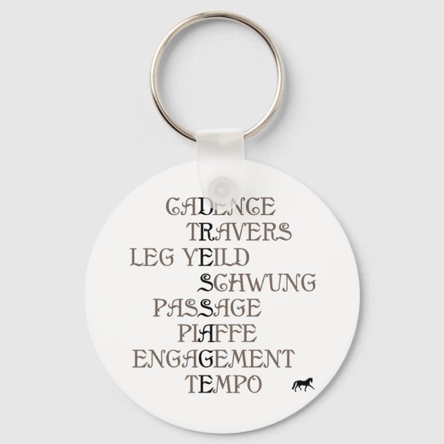 Language of Dressage Keychain (Front)