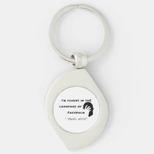 Language of Facepalm Keychain