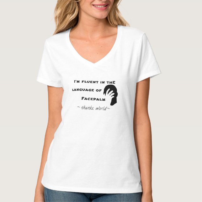 Language of Facepalm T-Shirt (Front)