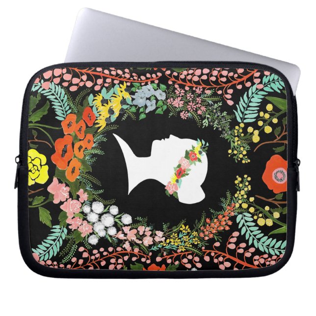 Language of Flowers laptop 10" case (Front)