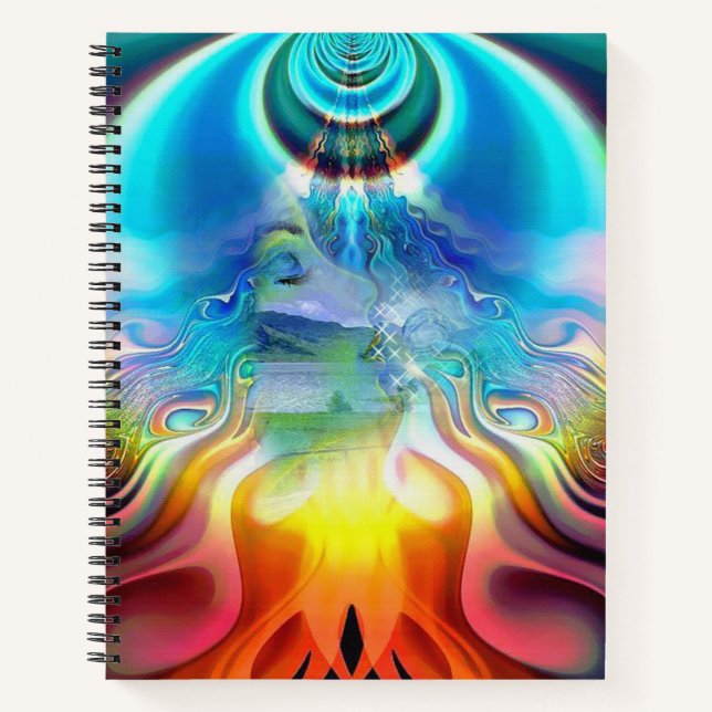 Language of Light Vibrations Notebook (Front)