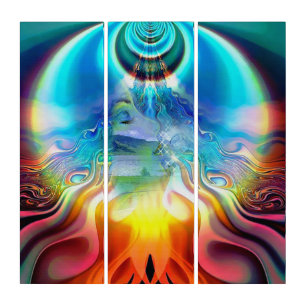 Language of Light Vibrations Triptych