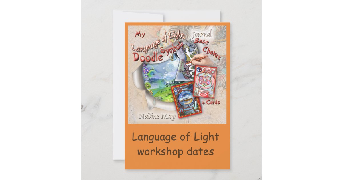 Language of Light workshop Invitation | Zazzle