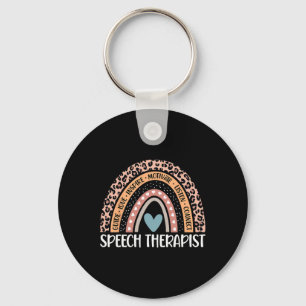 Language Pathologist 100th Day Of School Slp Thera Keychain