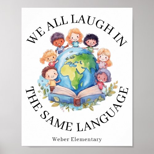 Language Teacher Bilingual Immersion School Poster