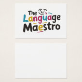 Language teacher present ideas (Front & Back)