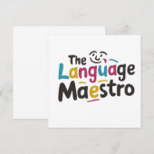 Language teacher present ideas (Front/Back)