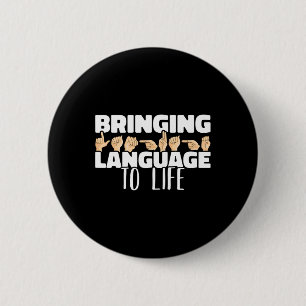 Language To Life American Sign Language Asl Button
