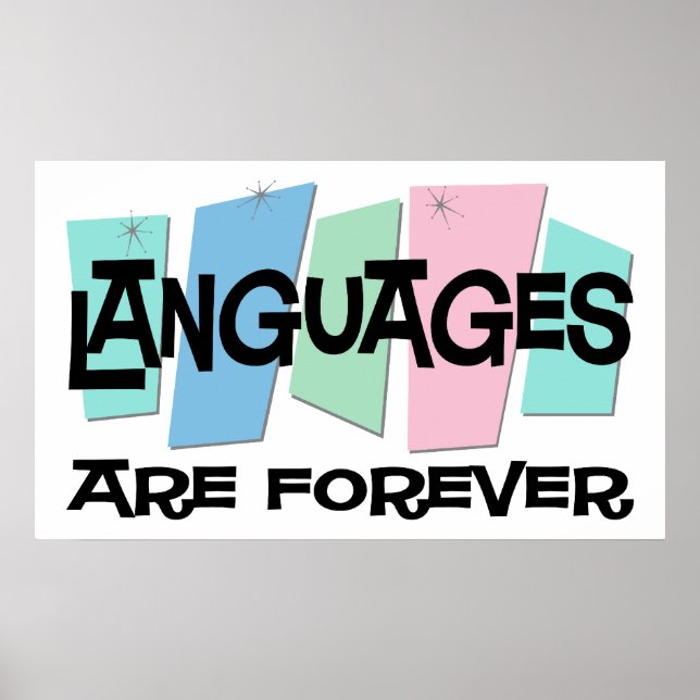 Languages Are Forever Poster (Front)