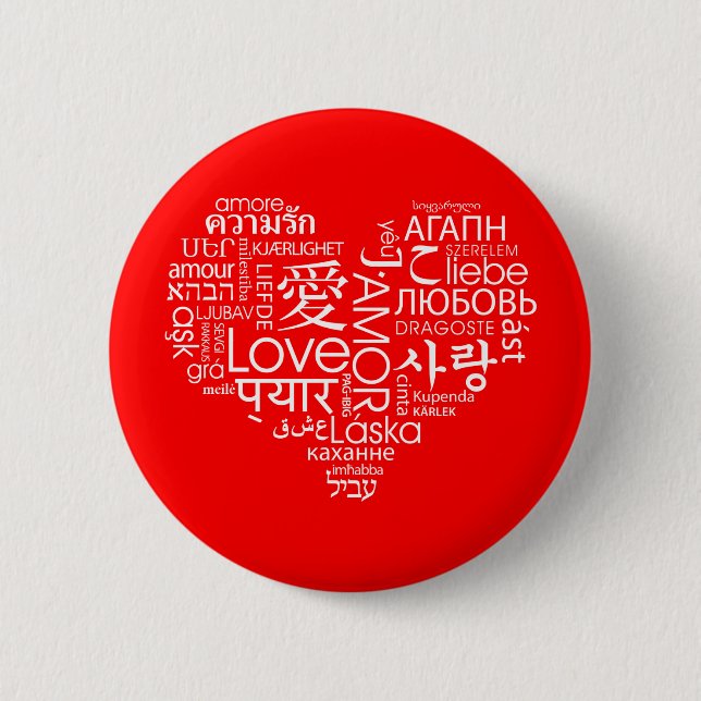 Languages of Love Heart Button (Front)