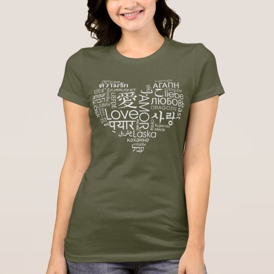 Languages of Love Heart T-Shirt