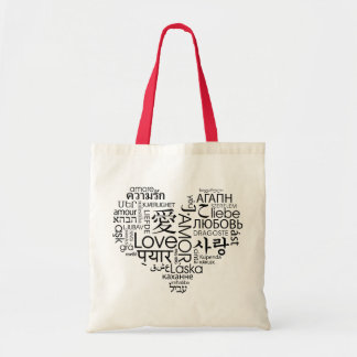 Languages of Love Heart Tote Bag