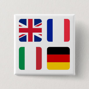 Languages spoken - Spoken languages Pinback Button