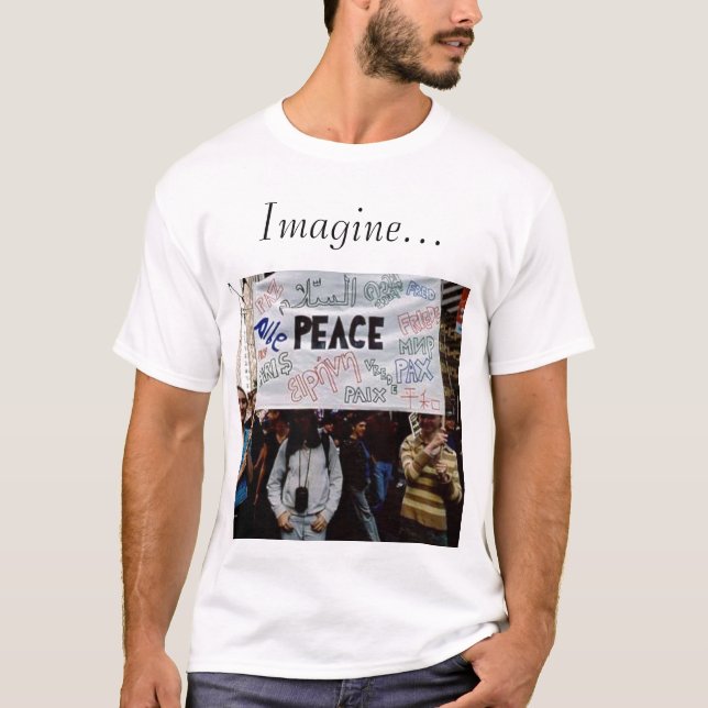 languagespeace, Imagine... T-Shirt (Front)