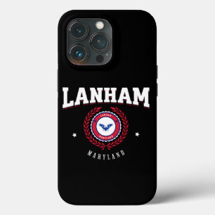 Lanham Maryland Red and White iPhone 13 Pro Case