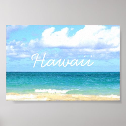 lani kai beach in Hawaii Poster