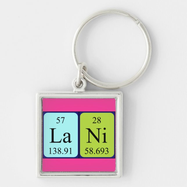Lani periodic table name keyring (Front)