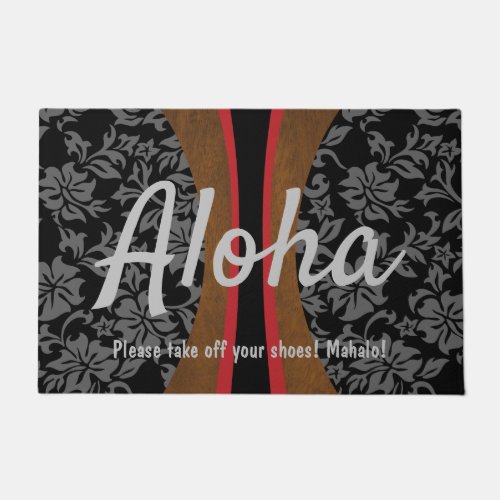 Laniakea Hawaiian Faux Wood Surfboard Aloha Doormat