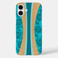 Laniakea Hawaiian Faux Wood Surfboard Light Teal