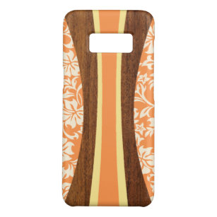 Laniakea Hawaiian Faux Wood Surfboard- Orange Case-Mate Samsung Galaxy S8 Case