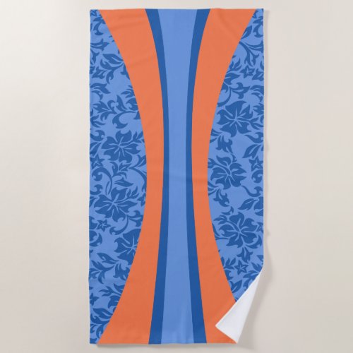 Laniakea Hawaiian Striped Surfboard _ Ocean Blue Beach Towel