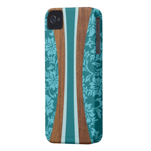 Laniakea Hawaiian Surfboard iPhone 4 Cases (Back Left)