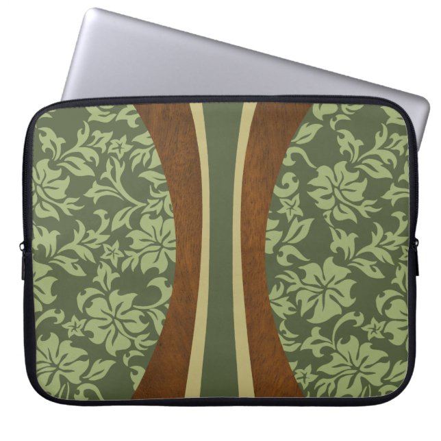 Laniakea Surfboard Hawaiian Neoprene Wetsuit Laptop Sleeve (Front)