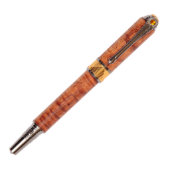 Lanier Art Deco Fountain Pen - Hawaiian Koa (Cap on)